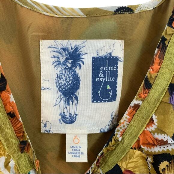 Anthropologie Edme & Esyllte Lappula Silk Midi Dress - Picture 3 of 10